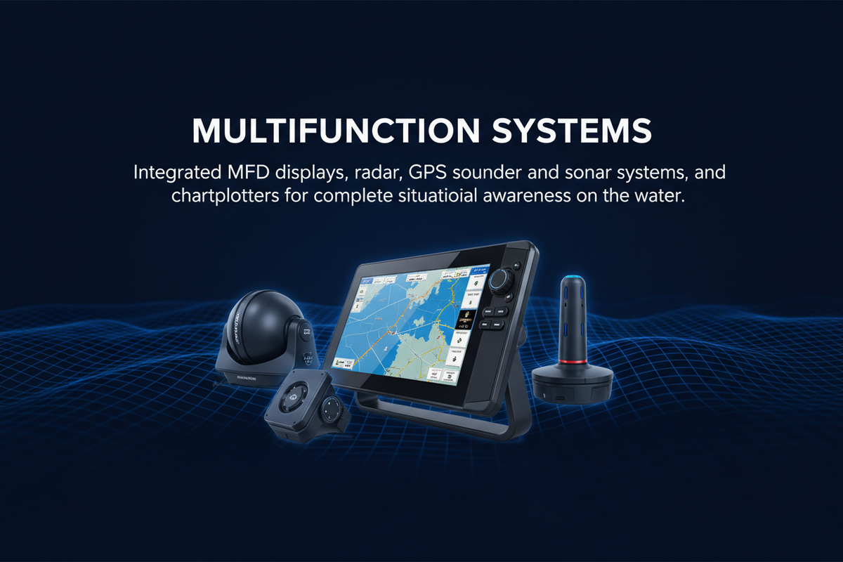 Multifunctional System Marine Multifunction Systems - MFD, Radar & GPS - Dolphin Marine ...