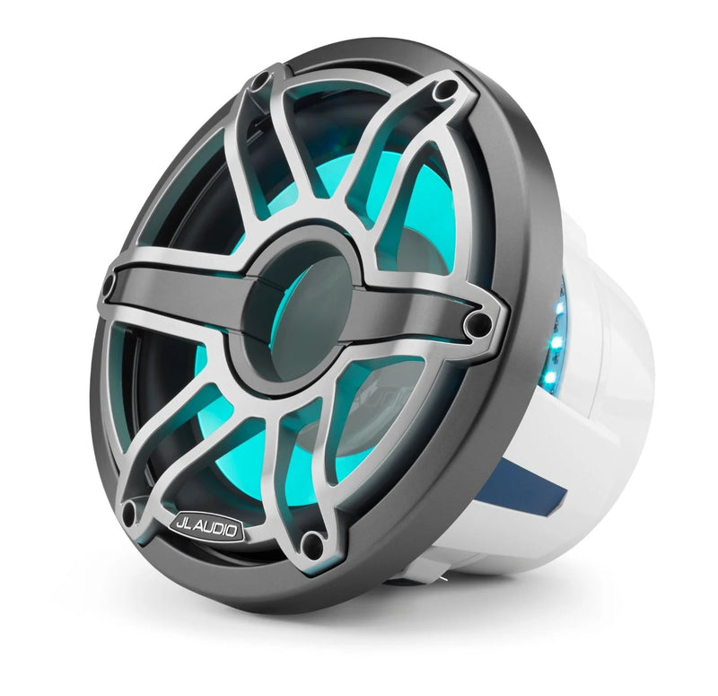 JL Audio M6 10in Subwoofer with Titanium Sport Grille RGB LED 010-03491