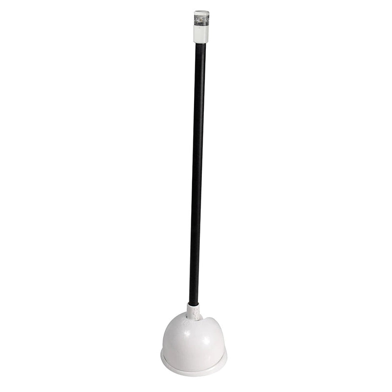 Lumitec Contour 12in Anchor Light, Black Sleeve White Base 12/24vDC