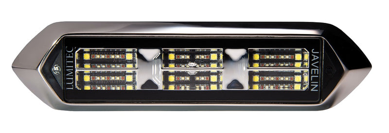 Lumitec Javelin 600X Spectrum RGBW LED Surface Mount Polished Housing 12/24v