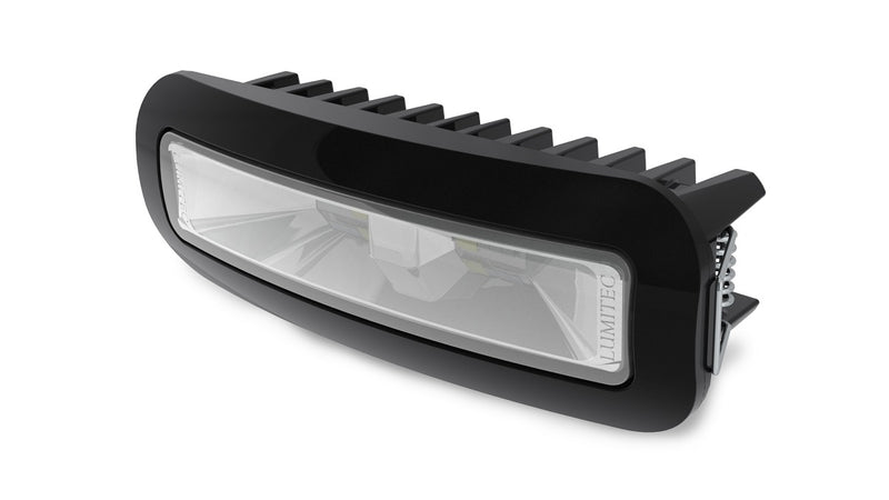 Lumitec Capri3 Flood Light White/Blue LEDfts Dimmable Flush Mount Black 12/24v