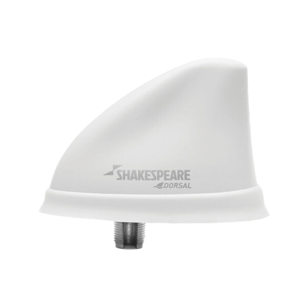 Shakespeare 5912 White VHF Low Profile Dorsal Antenna 26ft RG58 Cable